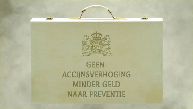 geen accijnsverhoging minder geld naar preventie