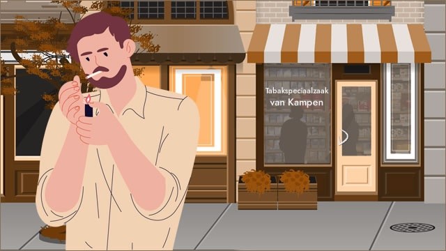 roker die tabakswinkel passeert rookt meer-1