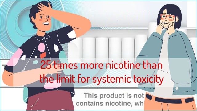 tobacco-free sticks release toxic amounts of nicotine-1