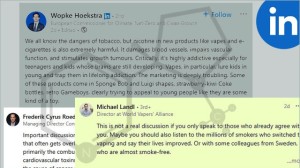 hoekstra nicotine in vapes is uiterst schadelijk
