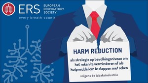 respiratory society geen steun voor harm reduction