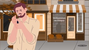 roker die tabakswinkel passeert rookt meer