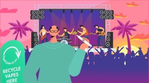 vape-recycling als verkapte festivalsponsoring